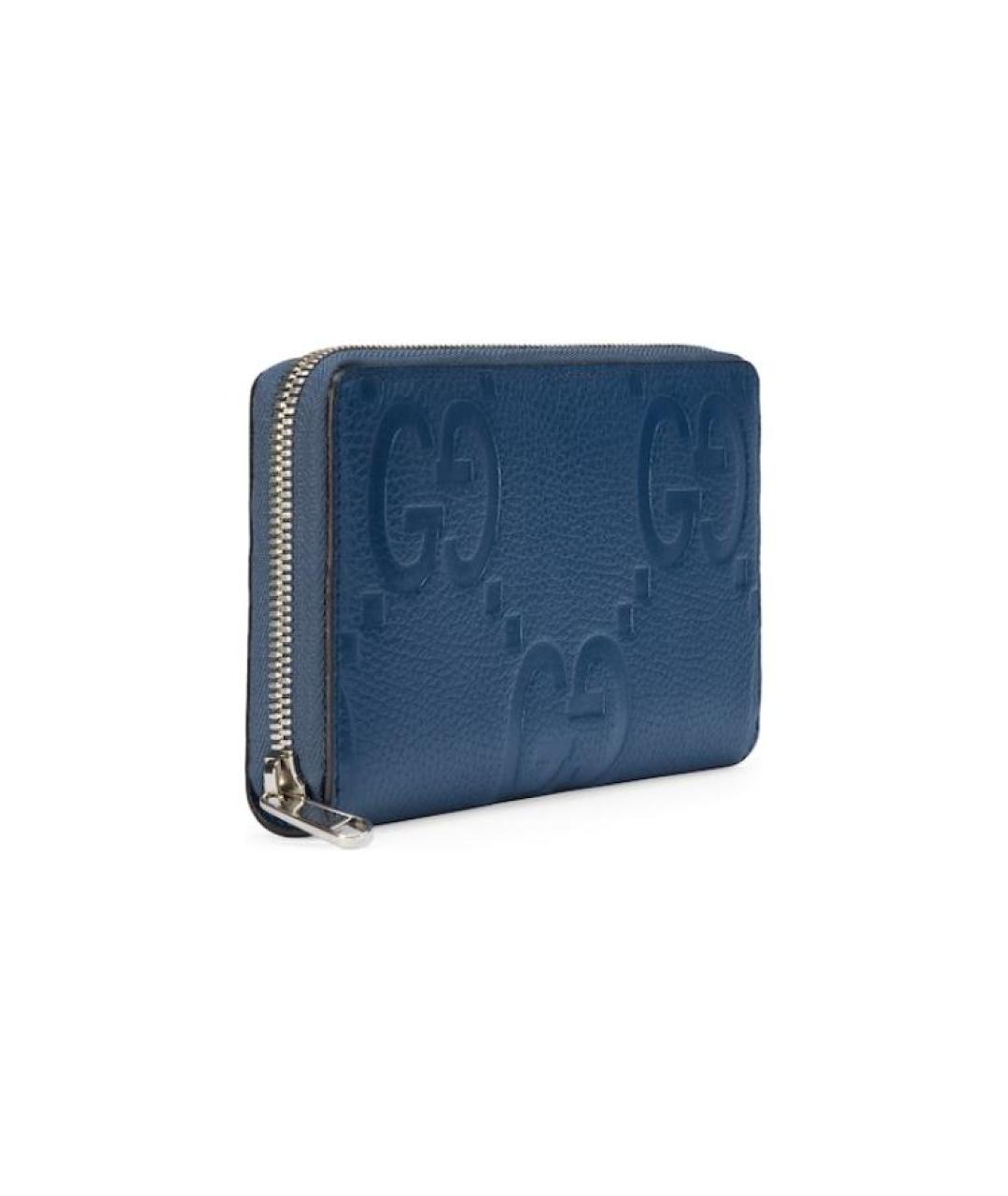 GUCCI Синий кожаный кошелек, фото 3