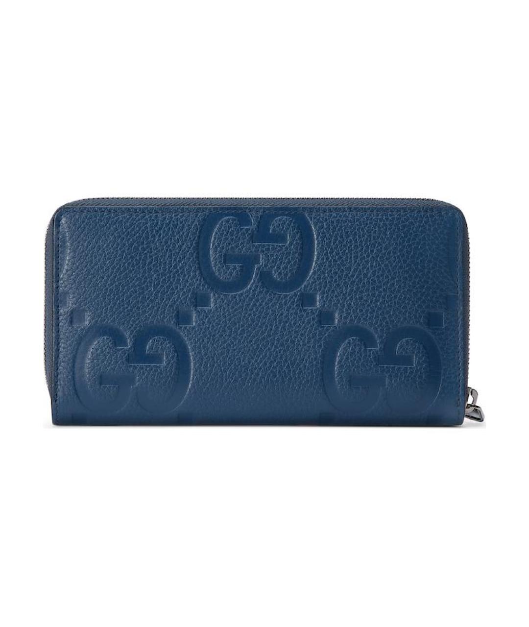 GUCCI Синий кожаный кошелек, фото 4
