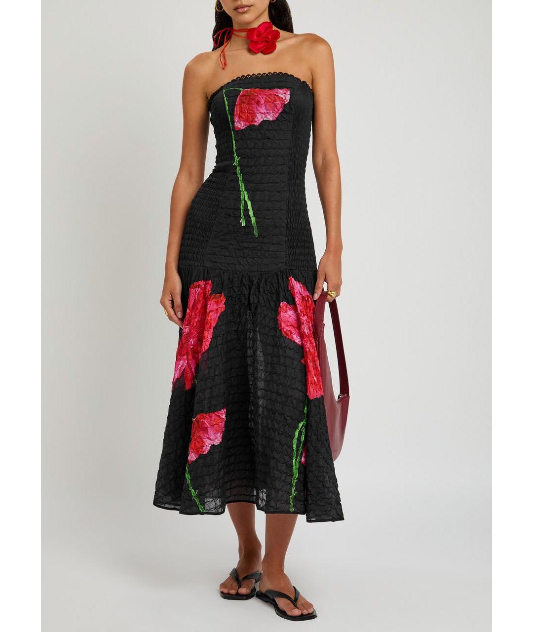 CHARO RUIZ Черное коктейльное платье, фото 8