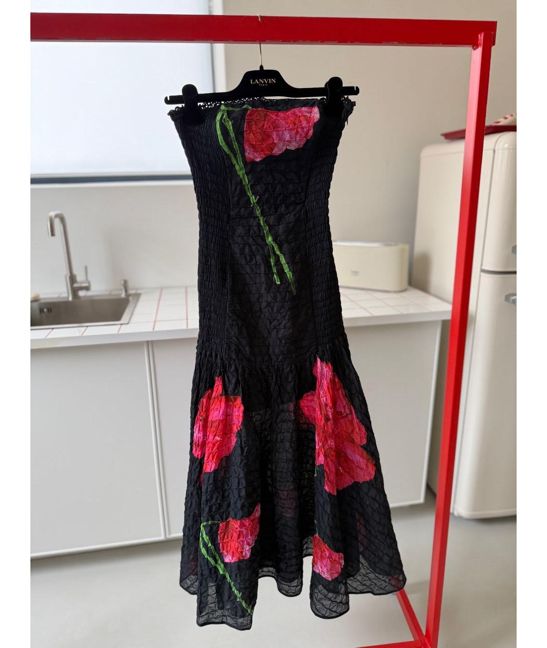 CHARO RUIZ Черное коктейльное платье, фото 3