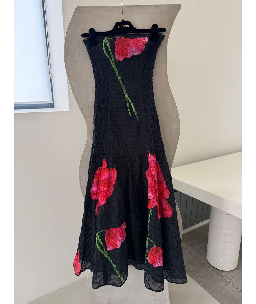 CHARO RUIZ Черное коктейльное платье, фото 6