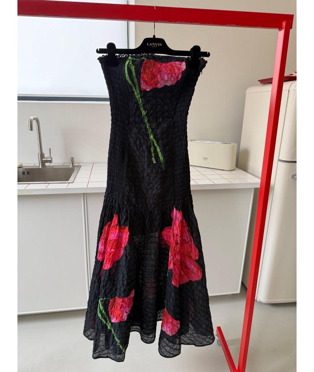 CHARO RUIZ Черное коктейльное платье, фото 2