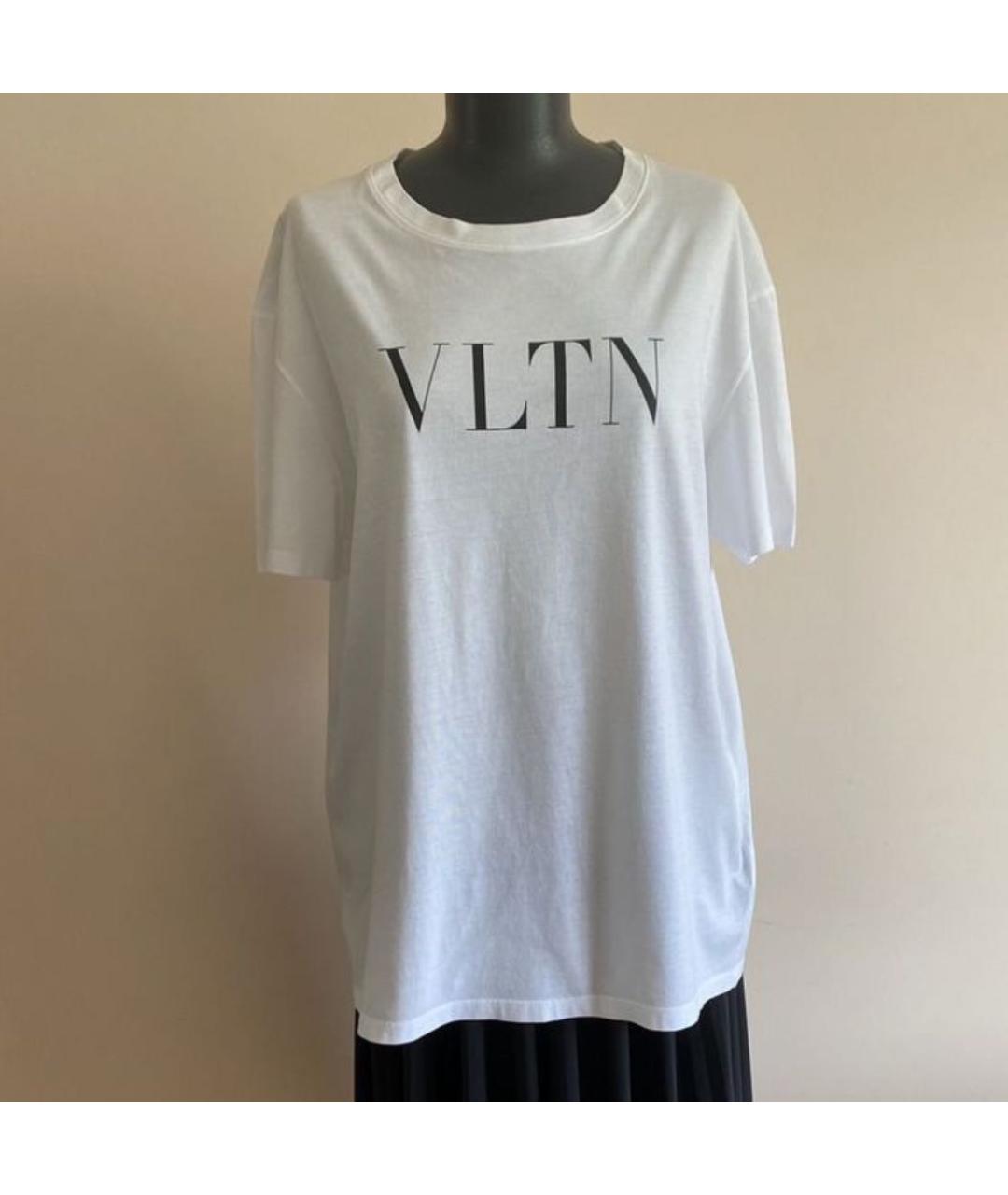VALENTINO Белая хлопковая футболка, фото 9