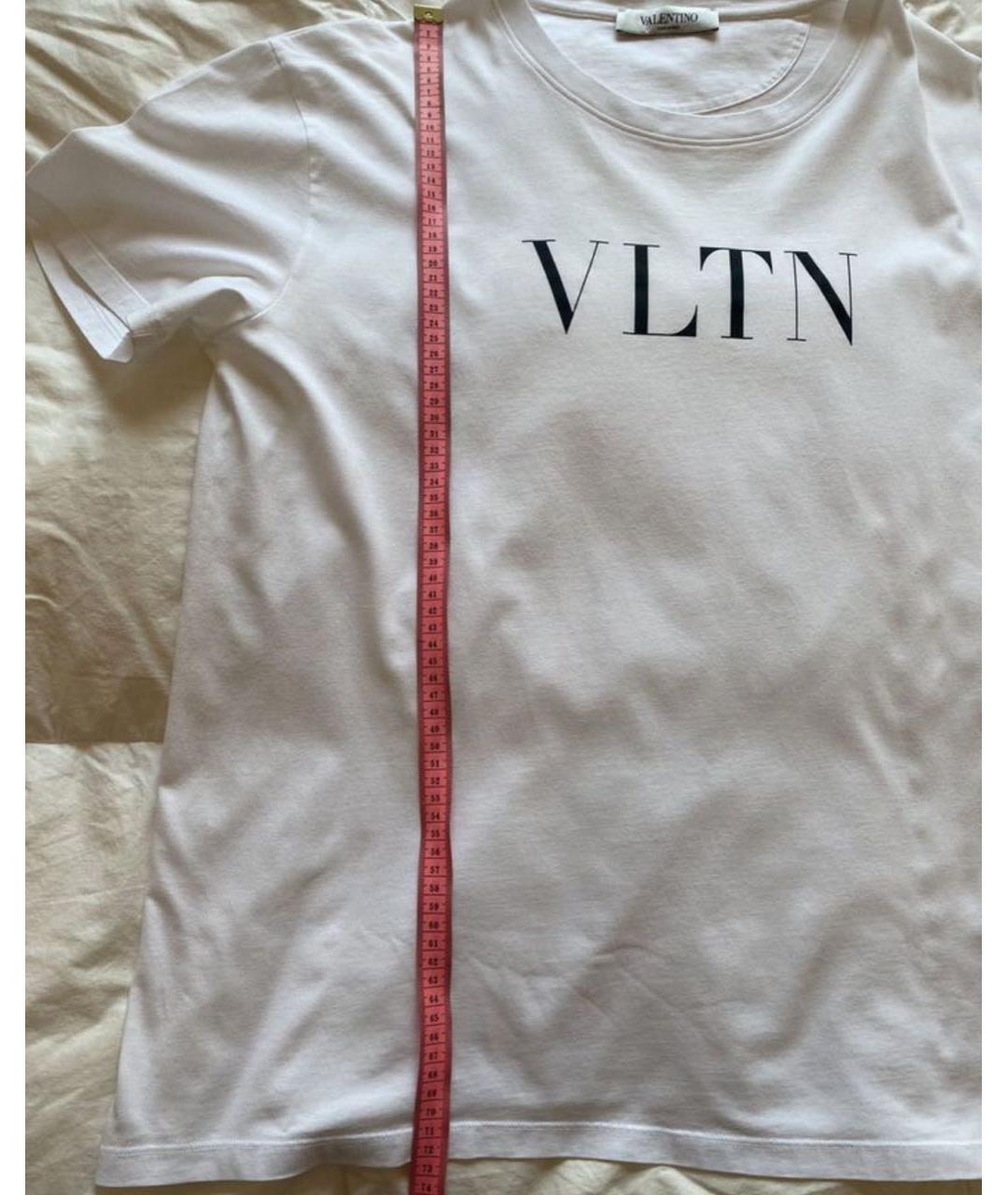 VALENTINO Белая хлопковая футболка, фото 5