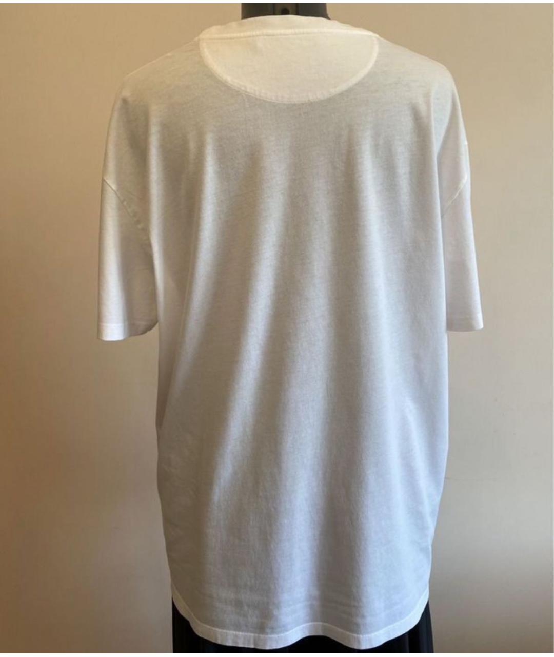 VALENTINO Белая хлопковая футболка, фото 2