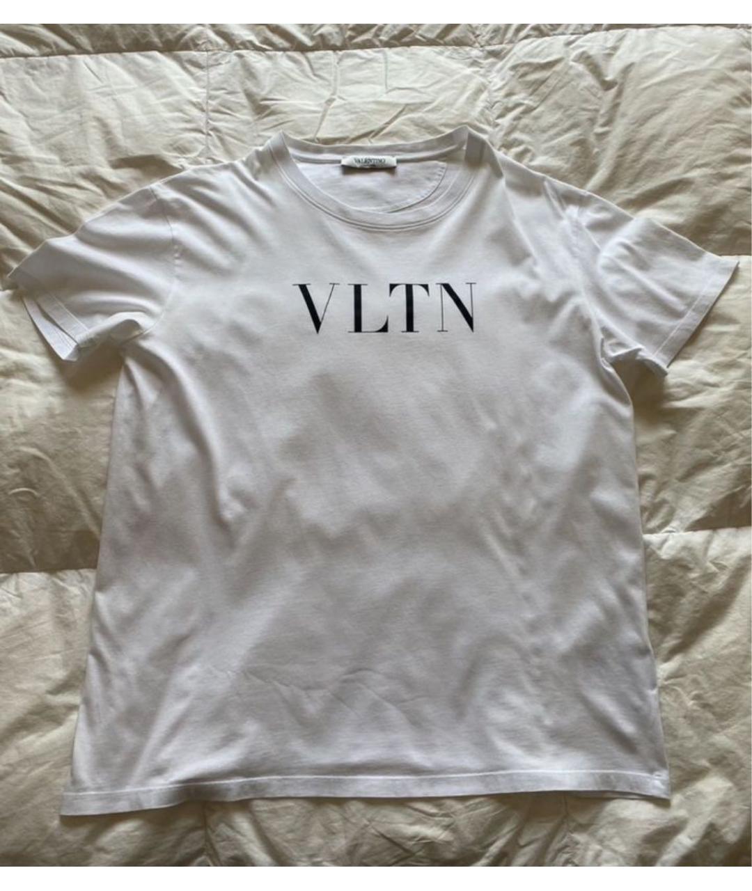 VALENTINO Белая хлопковая футболка, фото 3