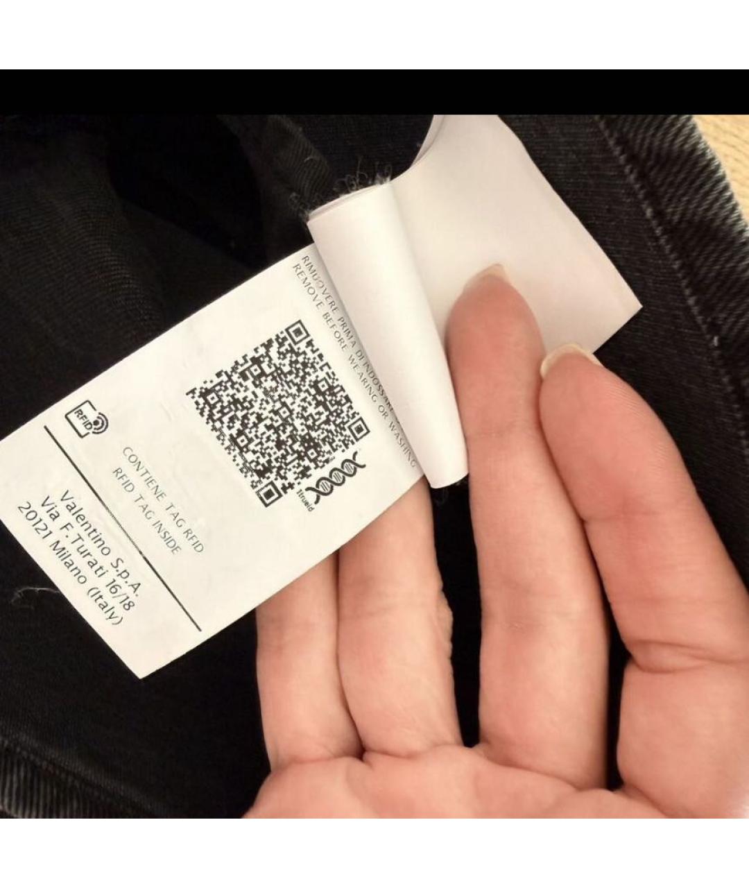 VALENTINO Черные хлопковые шорты, фото 6