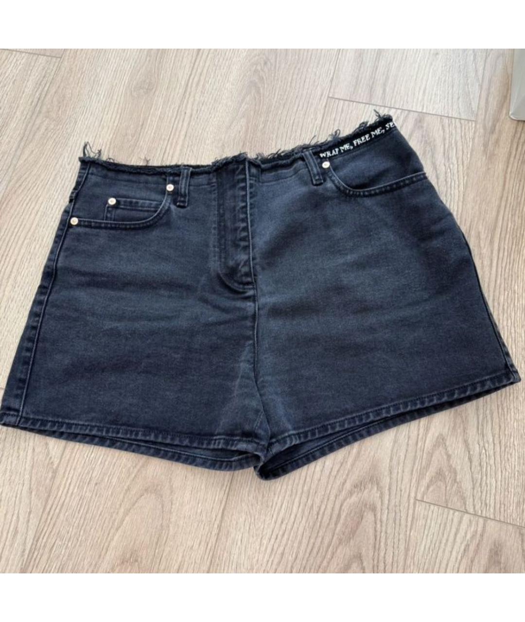 VALENTINO Черные хлопковые шорты, фото 2