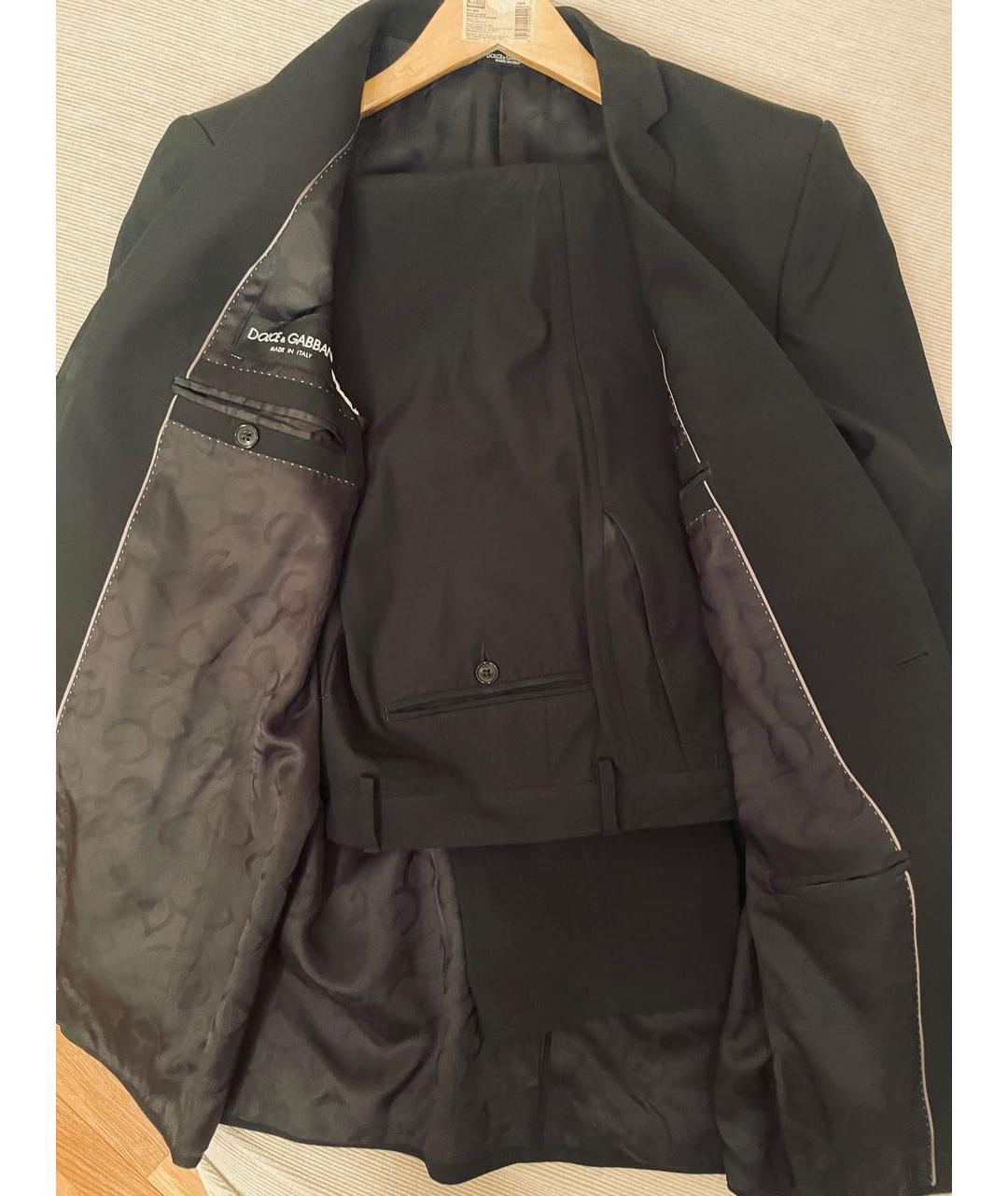 DOLCE&GABBANA Черный классический костюм, фото 2