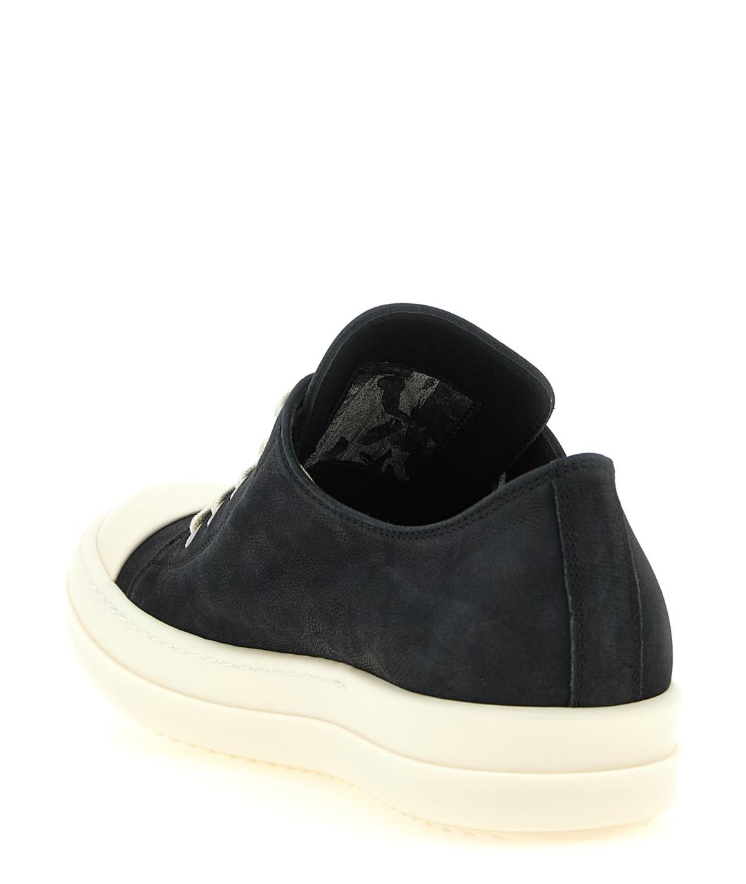 RICK OWENS Черные кожаные кеды, фото 2