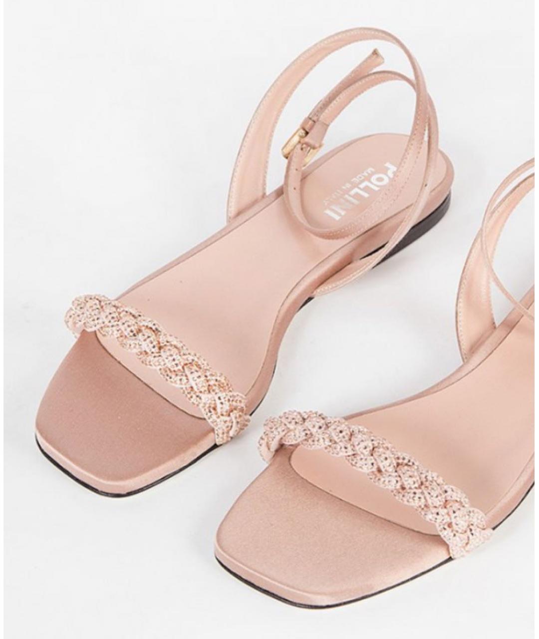 POLLINI Розовые кожаные сандалии, фото 5