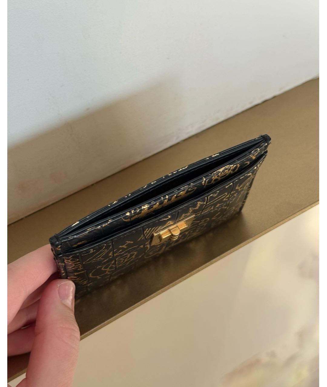 CHANEL Черный кожаный кардхолдер, фото 4