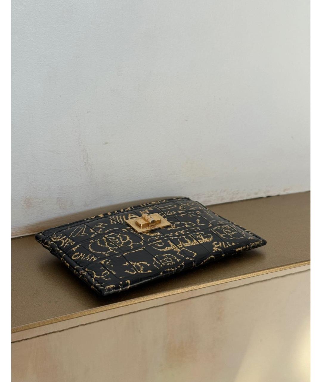 CHANEL Черный кожаный кардхолдер, фото 5