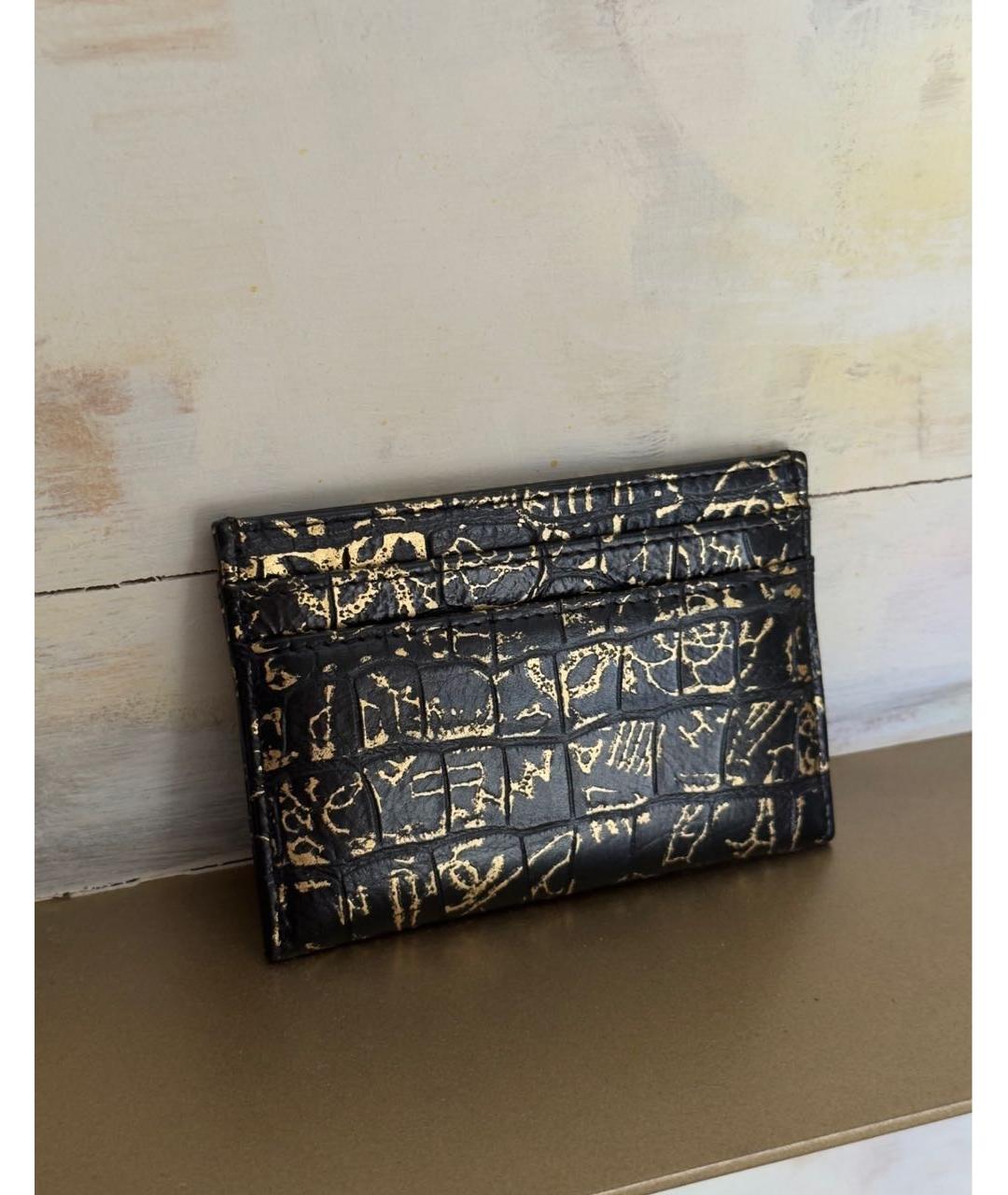 CHANEL Черный кожаный кардхолдер, фото 3