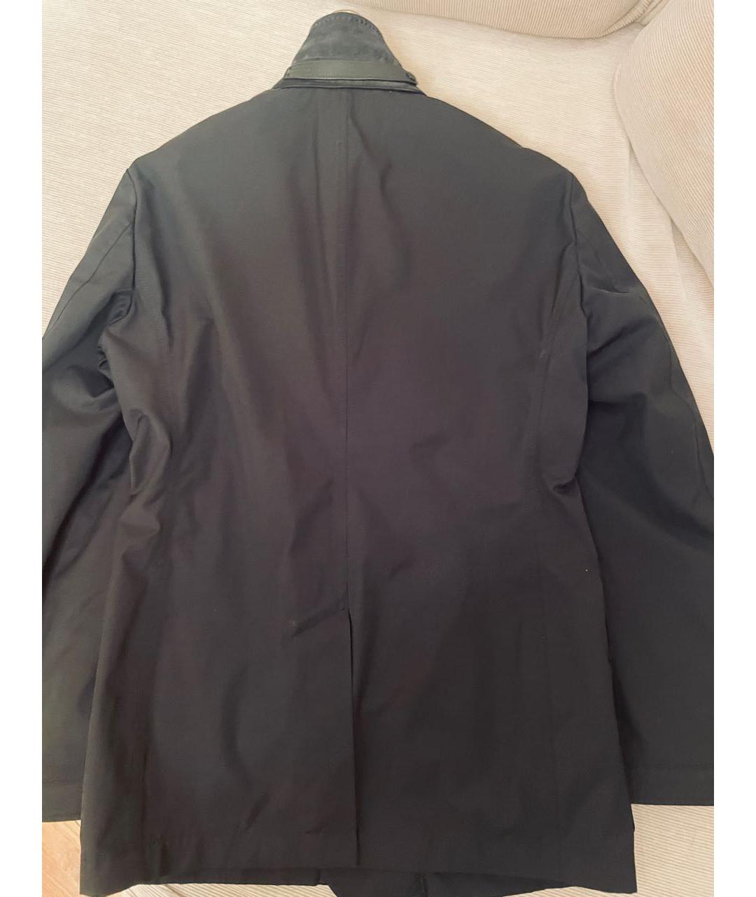 TOM FORD Черный полиэстеровый тренч / плащ, фото 4