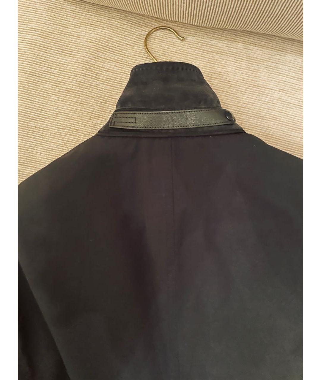 TOM FORD Черный полиэстеровый тренч / плащ, фото 5