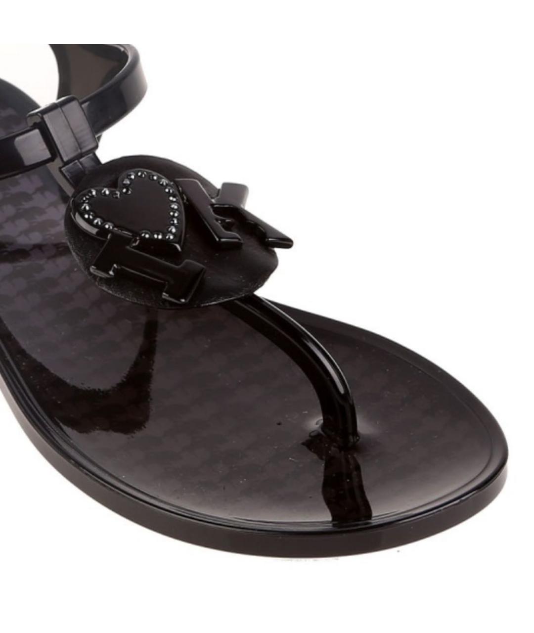 KARL LAGERFELD Черные сандалии, фото 3