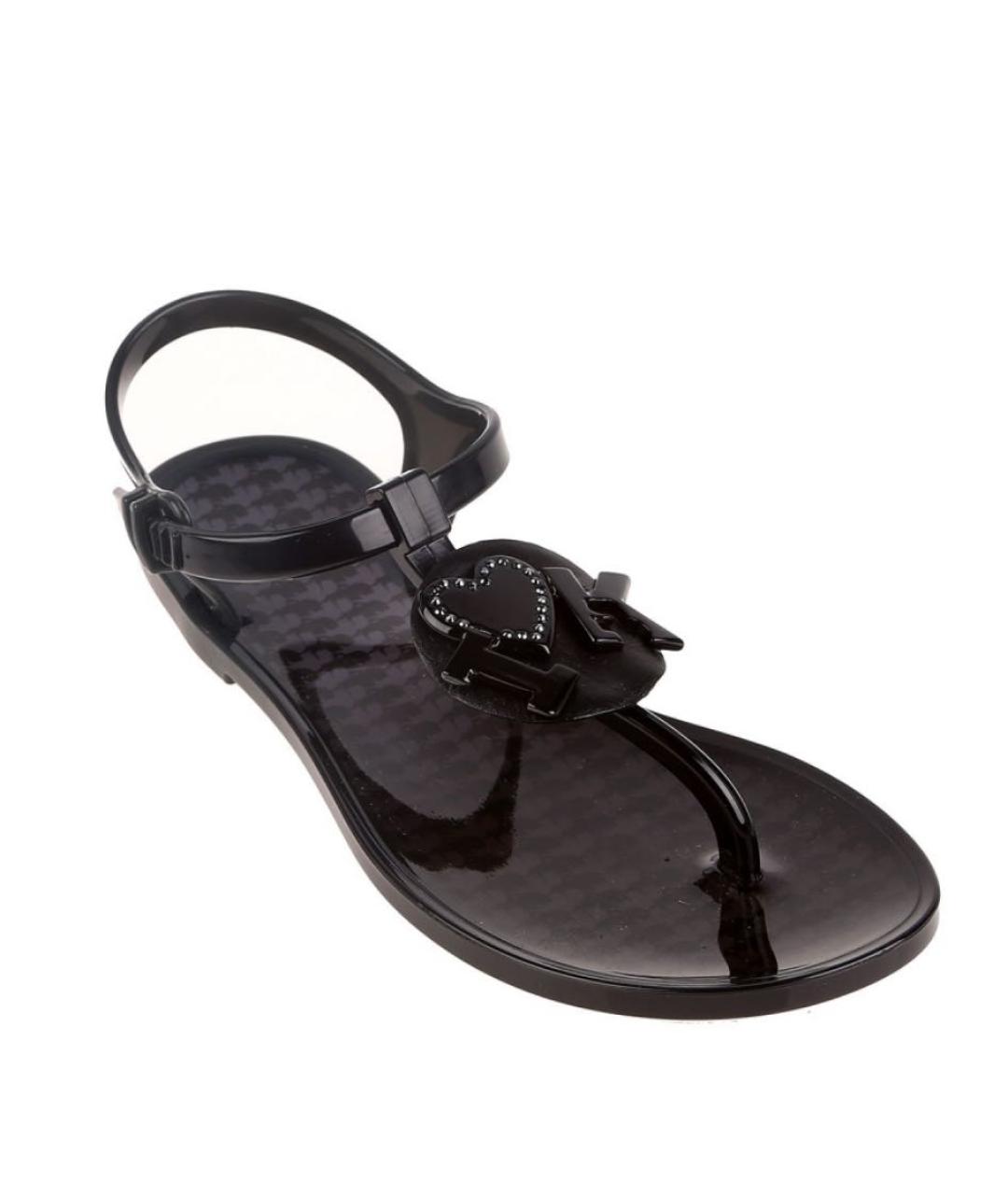KARL LAGERFELD Черные сандалии, фото 2