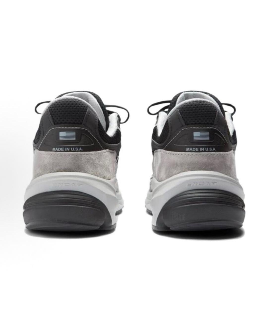 NEW BALANCE Серые текстильные низкие кроссовки / кеды, фото 4