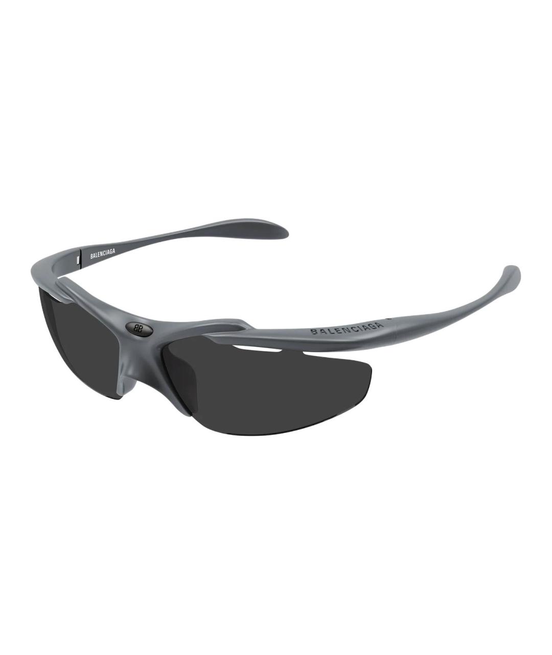 BALENCIAGA Серые пластиковые солнцезащитные очки, фото 1