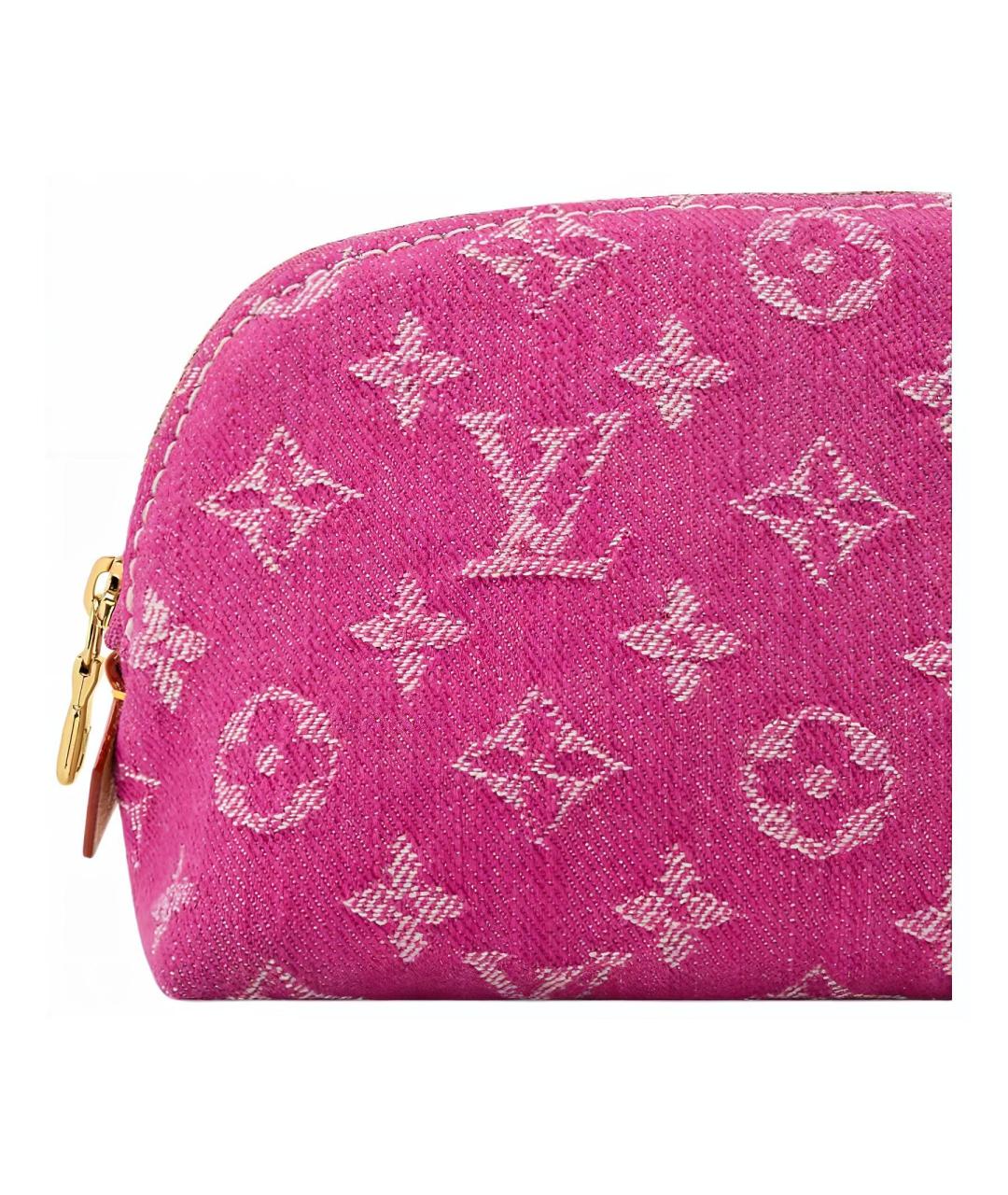 LOUIS VUITTON Фуксия косметичка, фото 5