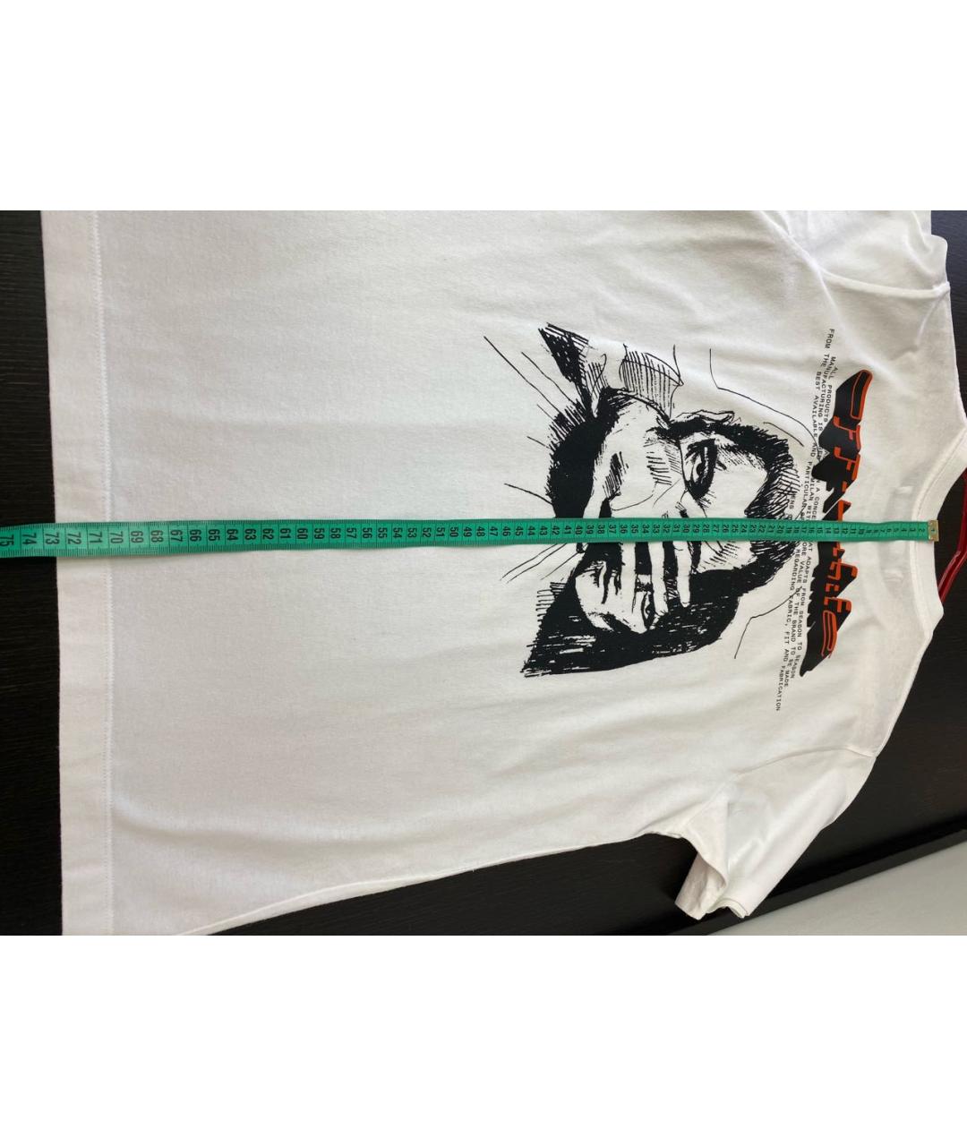 OFF-WHITE Белая хлопковая футболка, фото 7