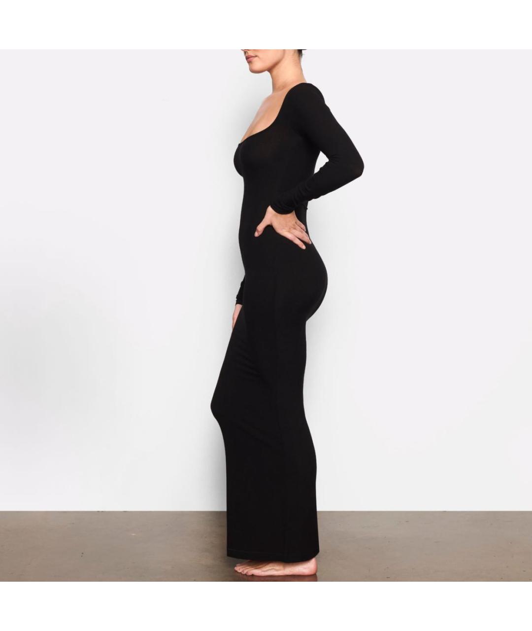 SKIMS Черное повседневное платье, фото 4