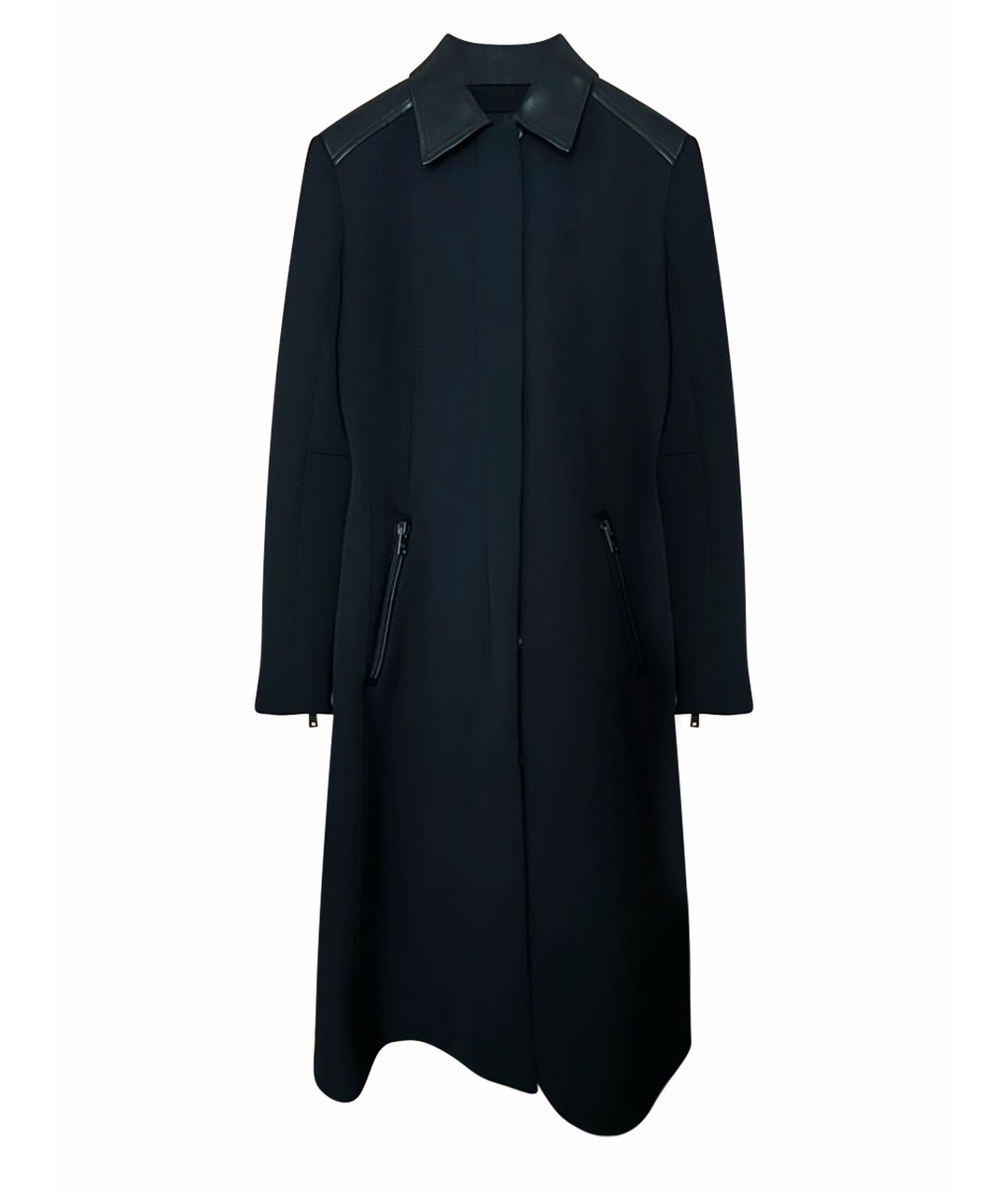 PRADA Черное полиамидовое пальто, фото 1