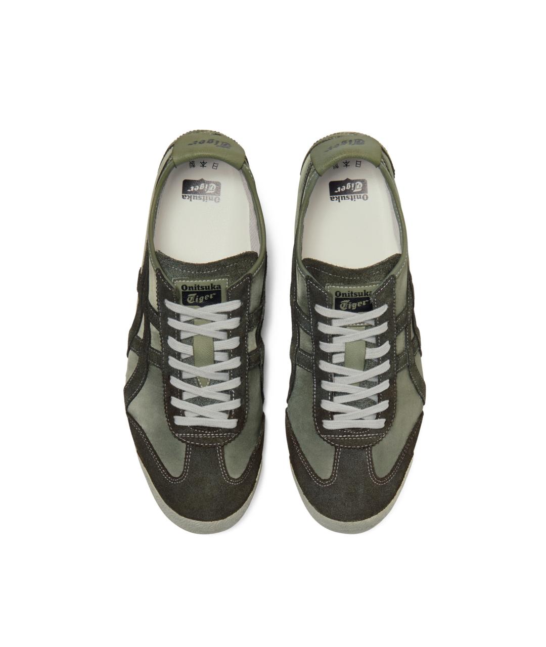 ONITSUKA TIGER Зеленые кожаные кроссовки, фото 5