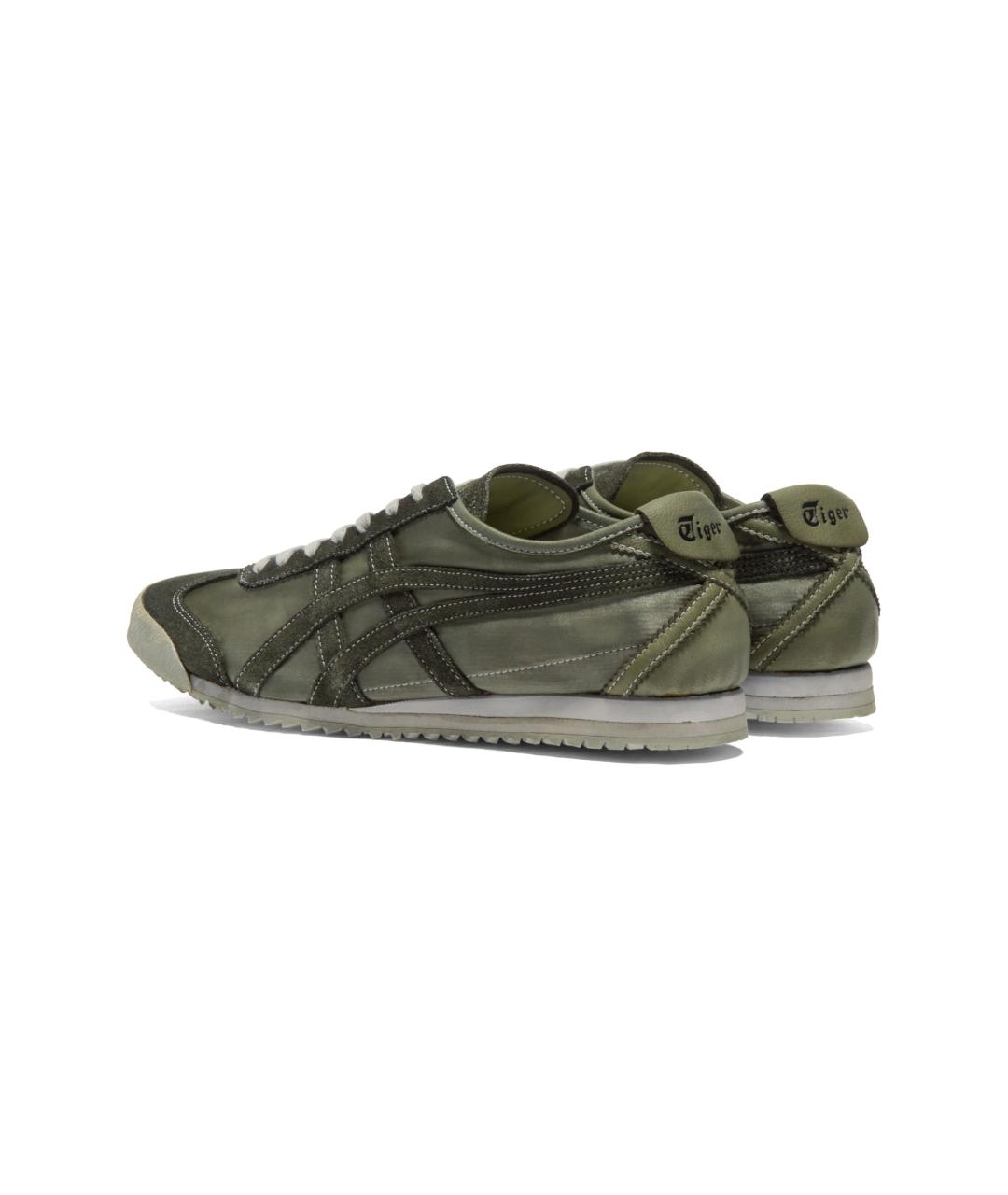 ONITSUKA TIGER Зеленые кожаные кроссовки, фото 4