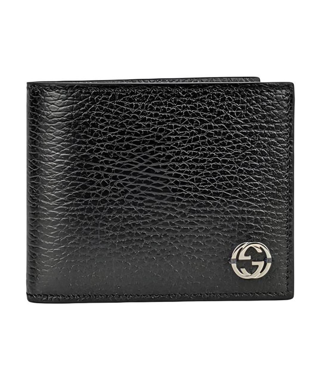 GUCCI Черный кожаный кошелек, фото 1