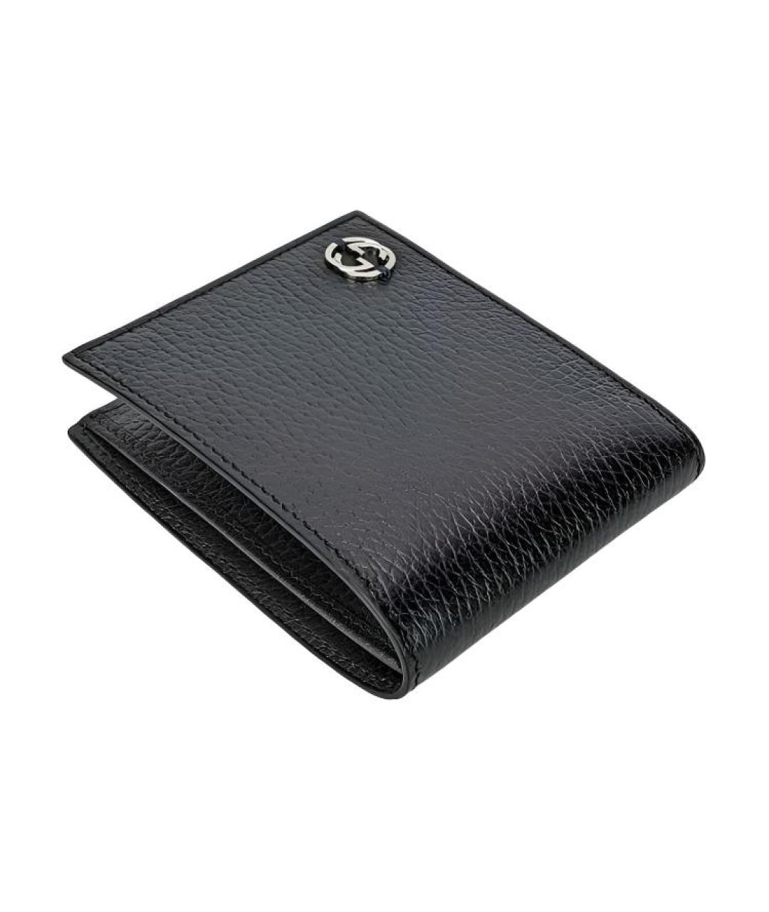 GUCCI Черный кожаный кошелек, фото 5