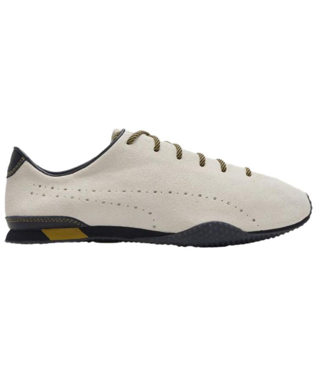 PUMA Бежевые замшевые кроссовки, фото 1