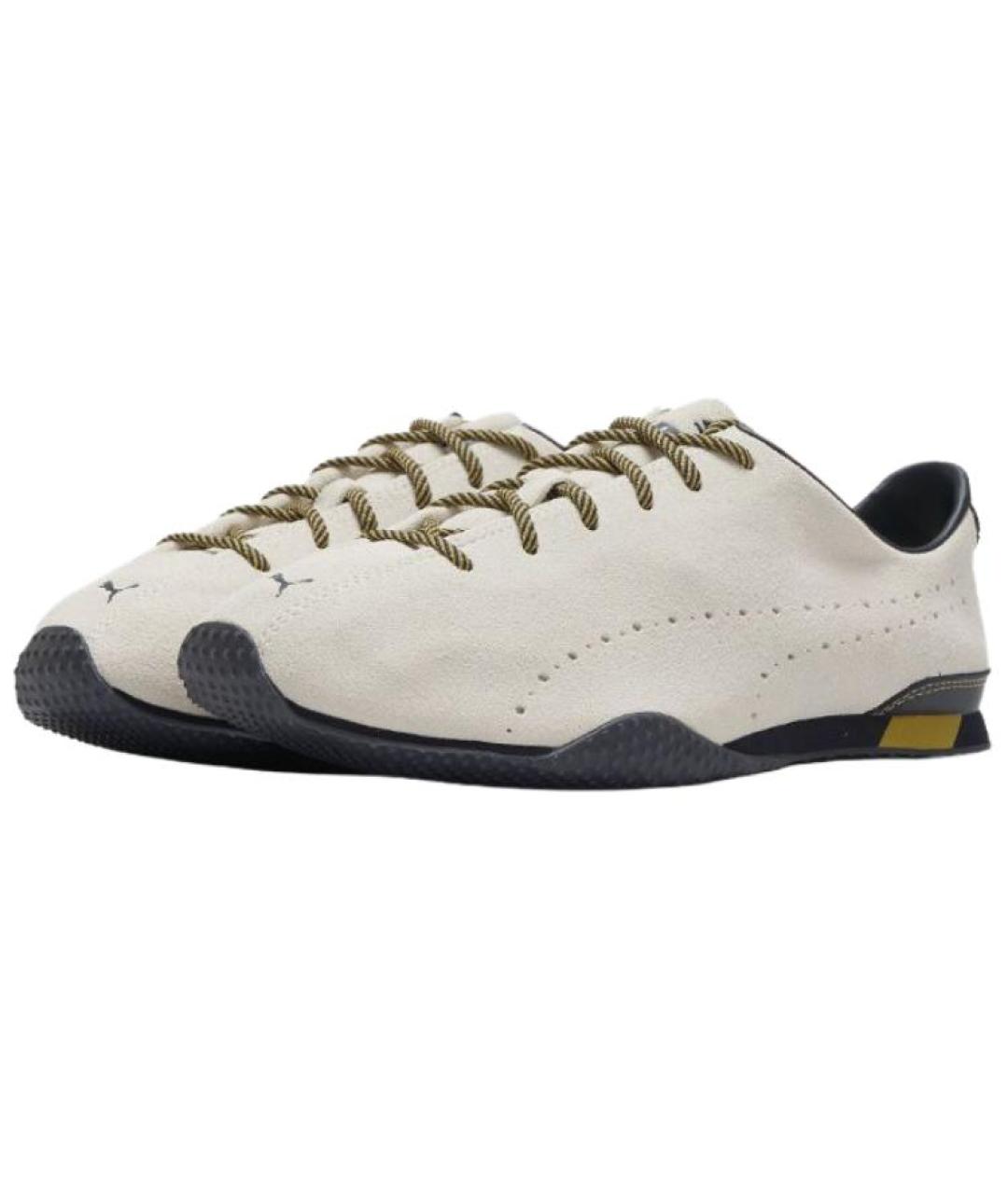 PUMA Бежевые замшевые кроссовки, фото 3