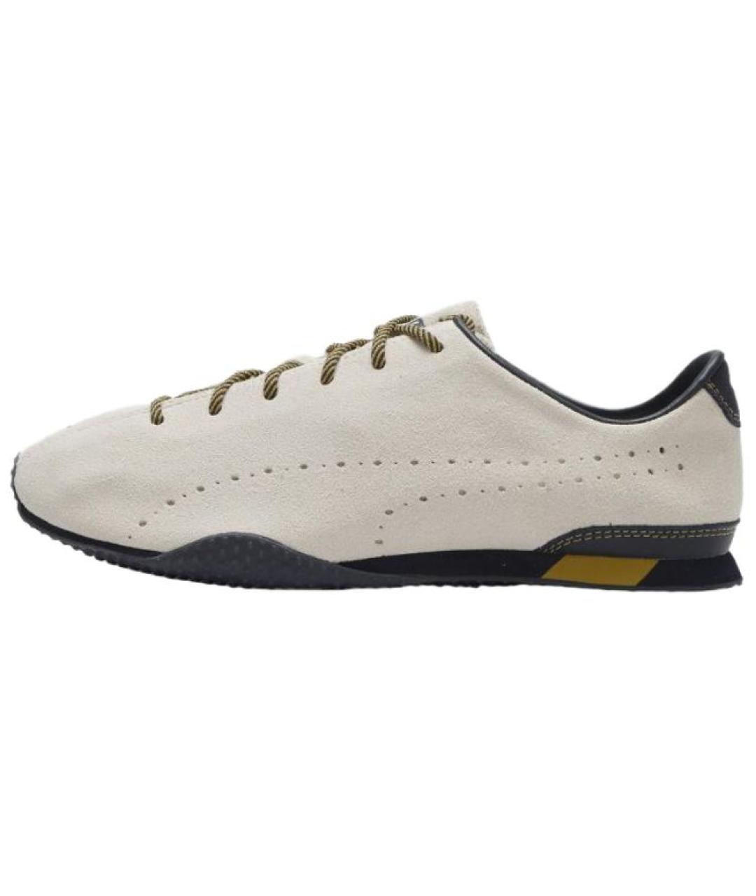 PUMA Бежевые замшевые кроссовки, фото 2