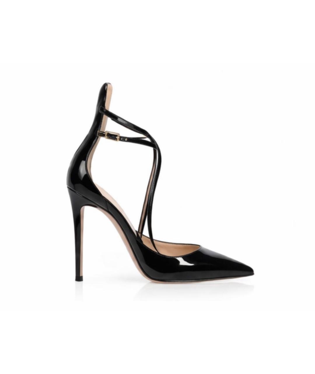 GIANVITO ROSSI Черные кожаные туфли, фото 2