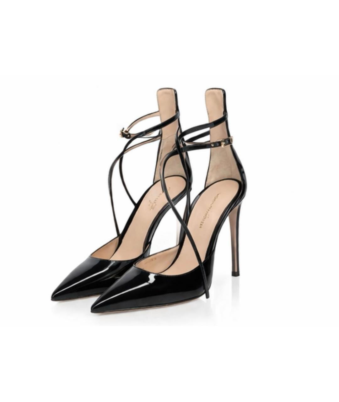 GIANVITO ROSSI Черные кожаные туфли, фото 5