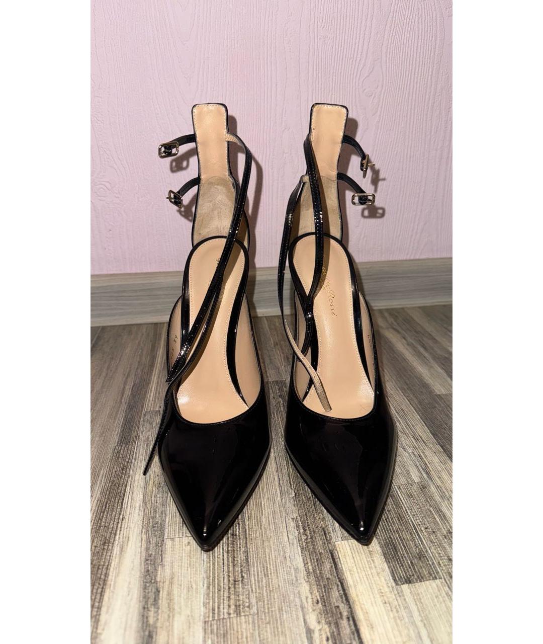 GIANVITO ROSSI Черные кожаные туфли, фото 2