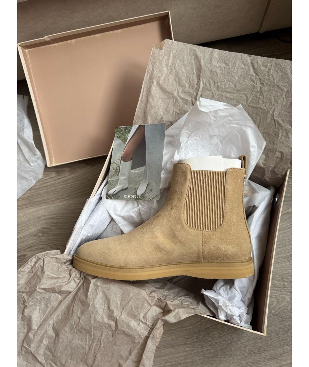 12 STOREEZ Бежевые замшевые ботинки, фото 2