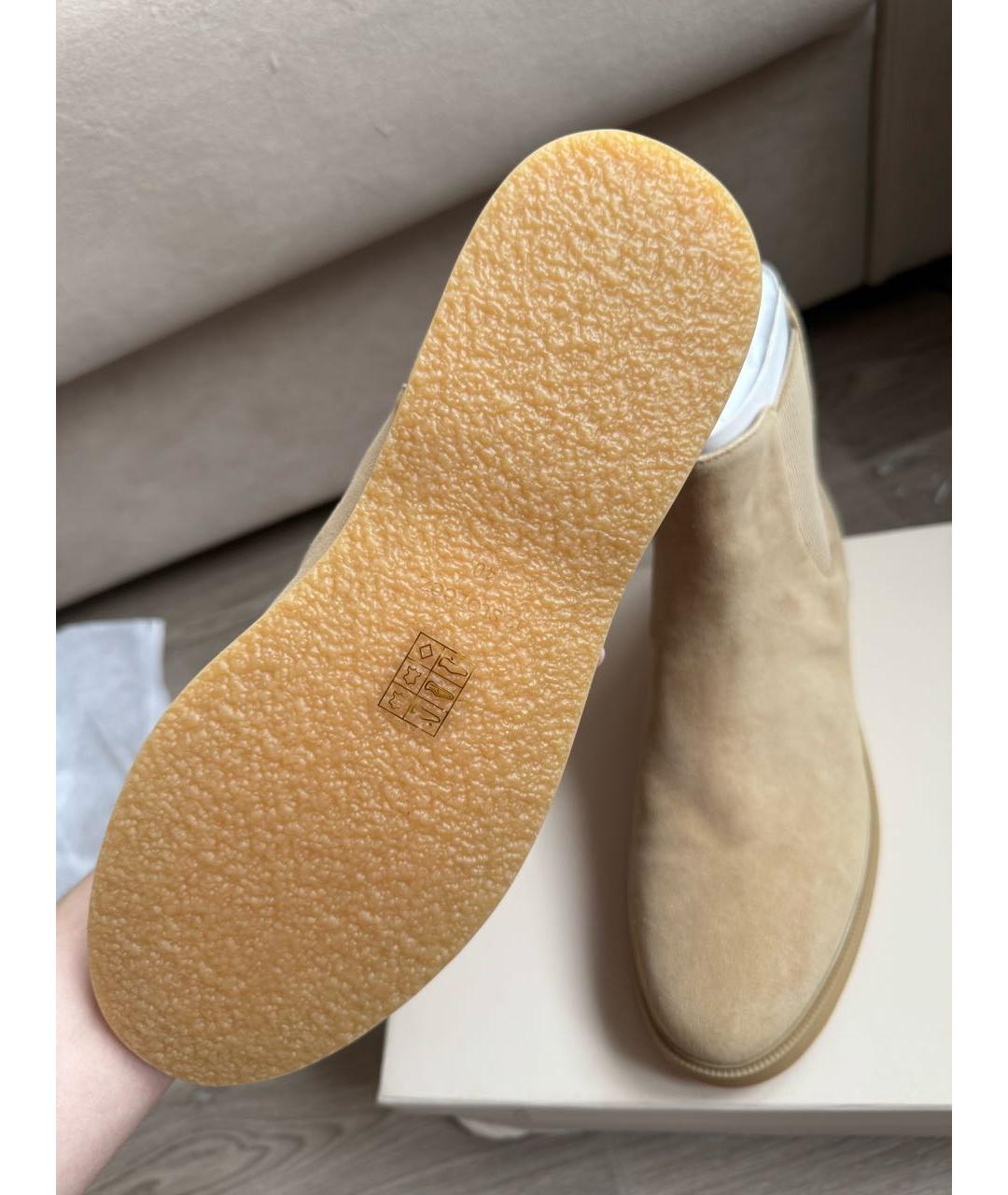 12 STOREEZ Бежевые замшевые ботинки, фото 5