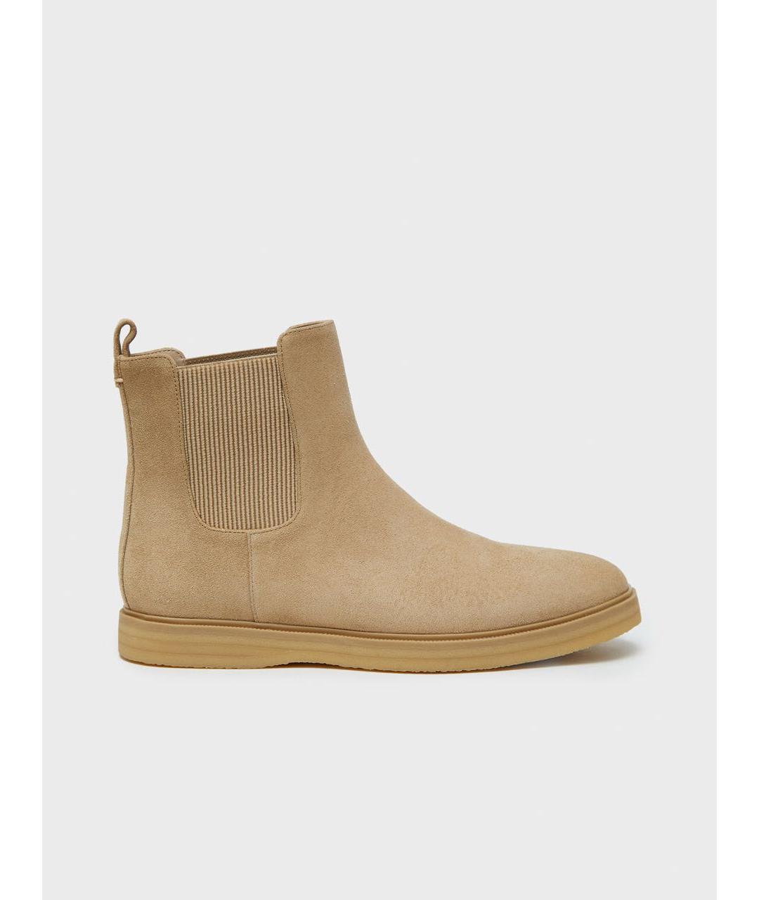 12 STOREEZ Бежевые замшевые ботинки, фото 8