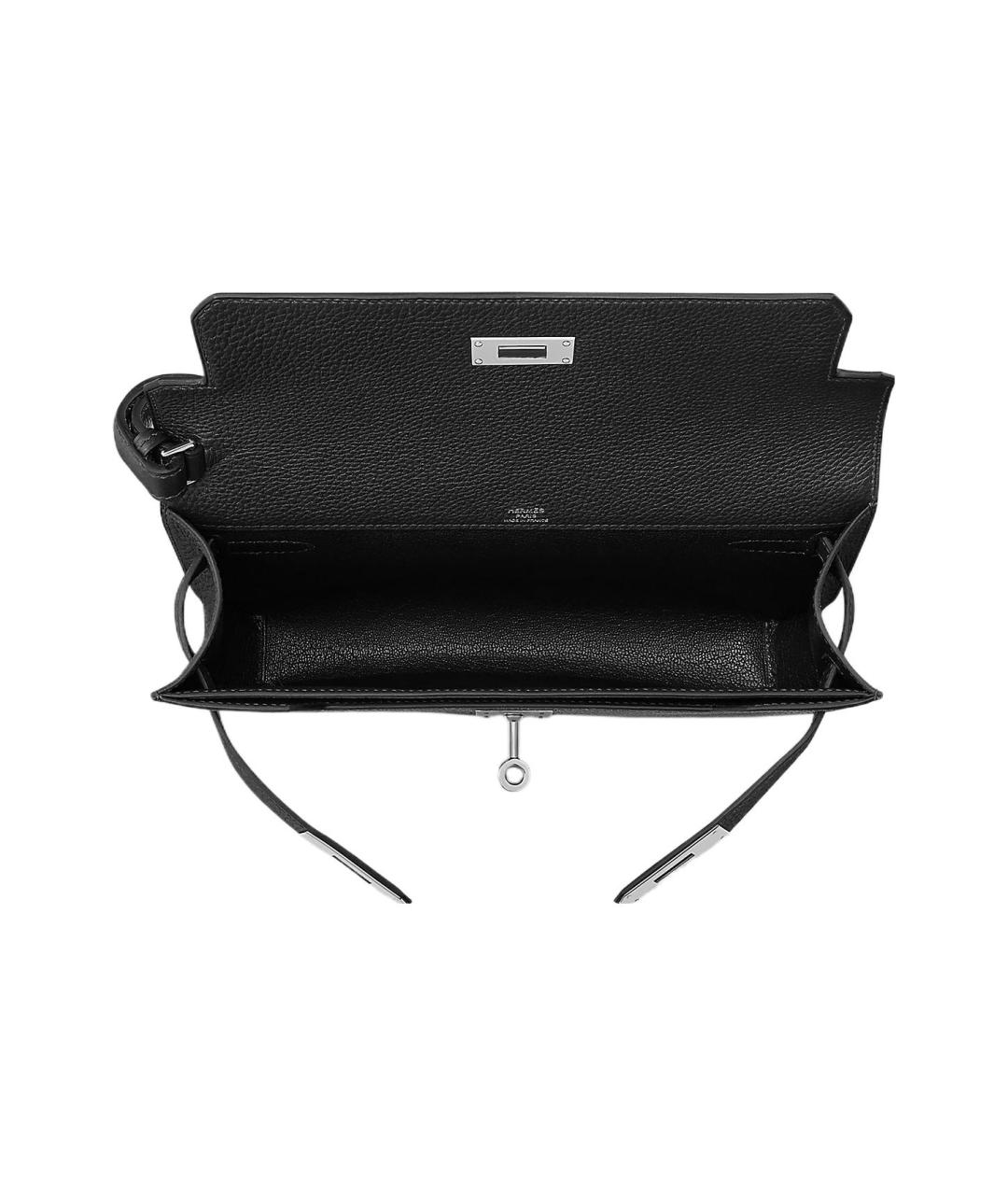 HERMES Черная кожаная папка для документов, фото 3