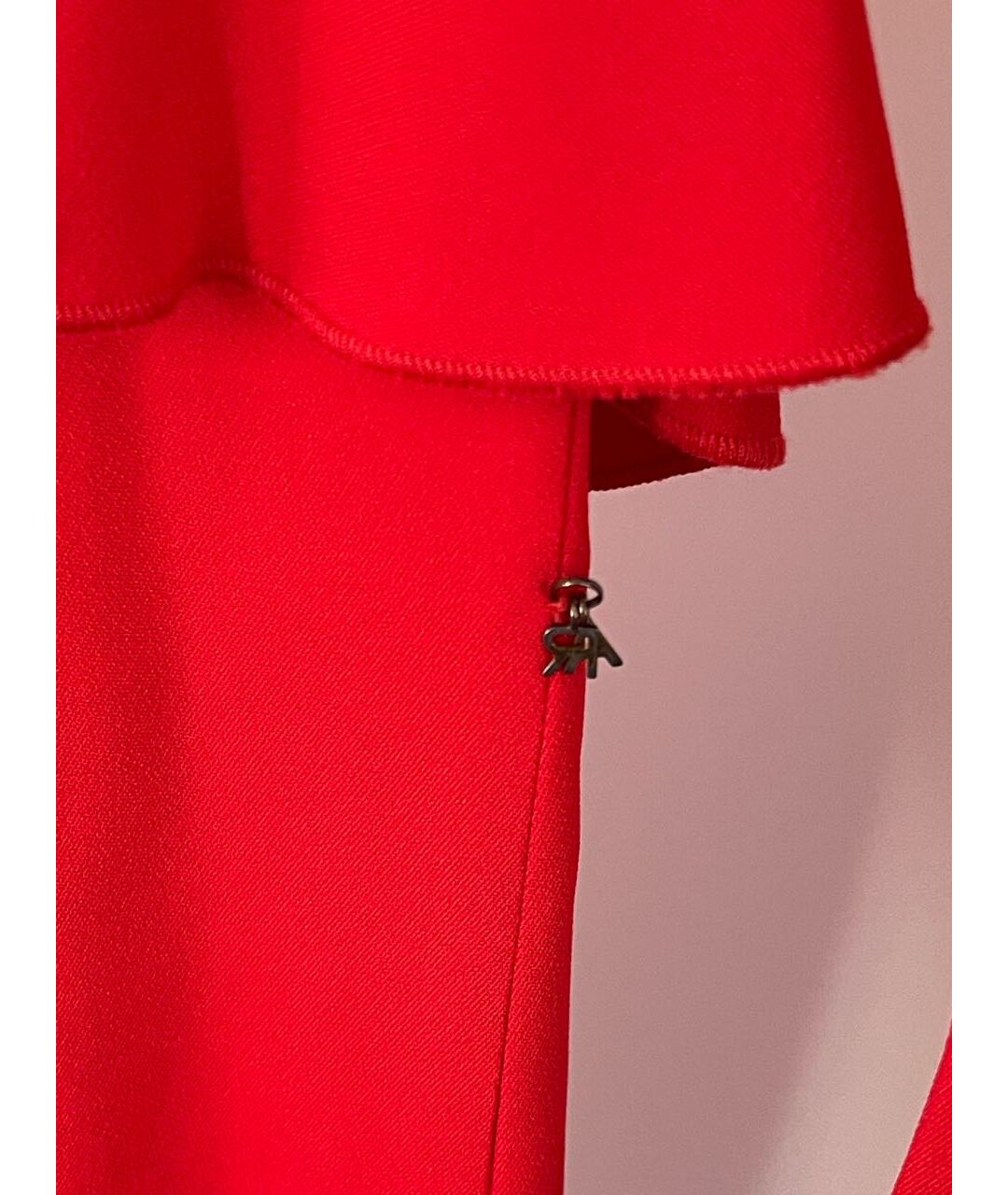 ALESSANDRA RICH Красное вискозное вечернее платье, фото 4