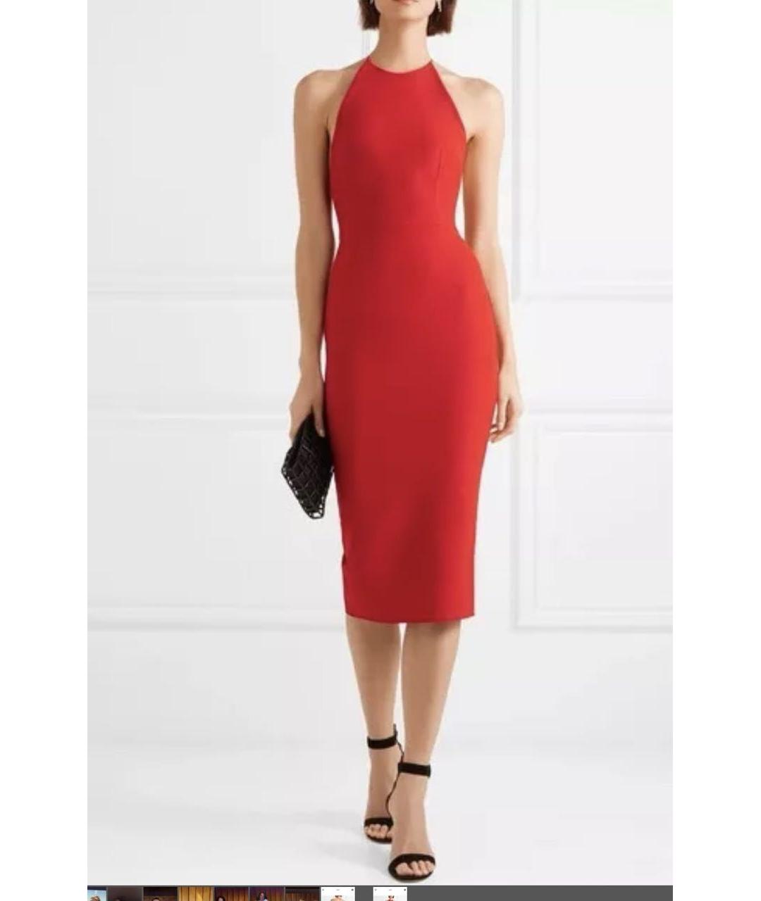 ALEX PERRY Красное полиэстеровое коктейльное платье, фото 8