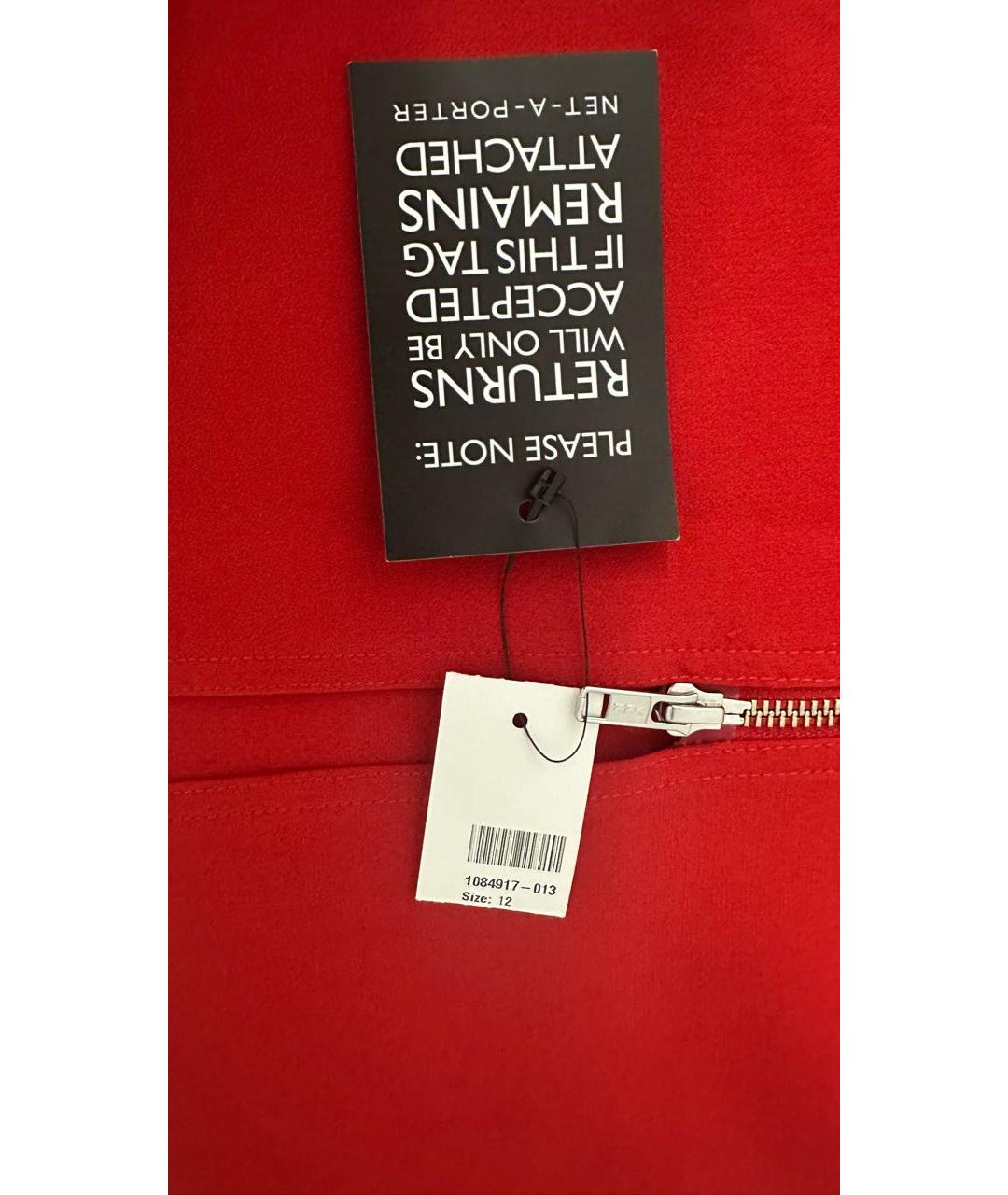 ALEX PERRY Красное полиэстеровое коктейльное платье, фото 4