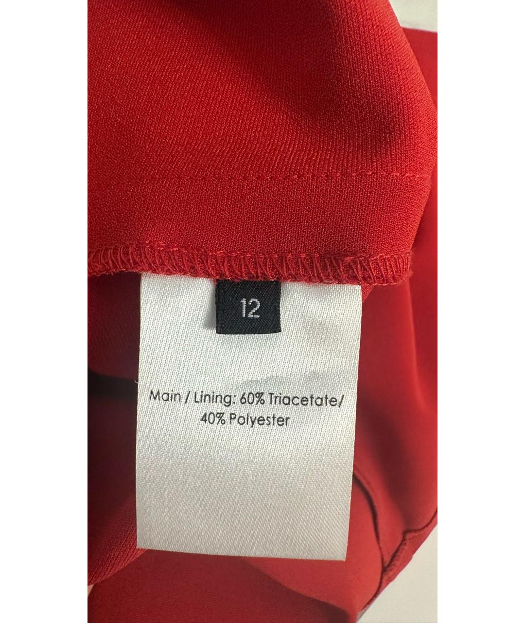 ALEX PERRY Красное полиэстеровое коктейльное платье, фото 5