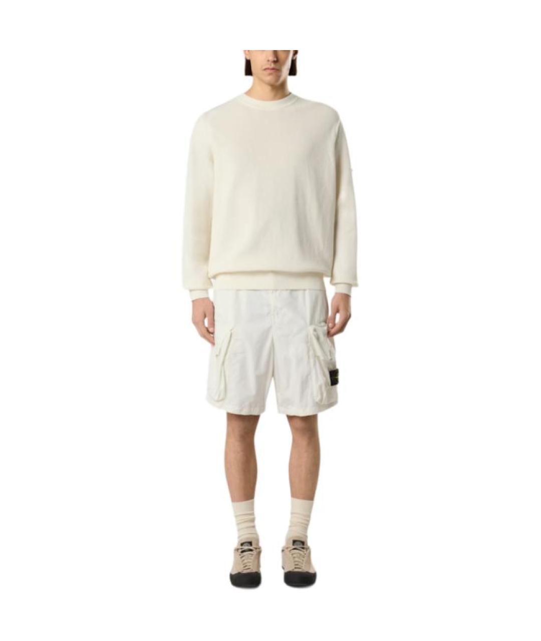 STONE ISLAND Бежевые шорты, фото 2