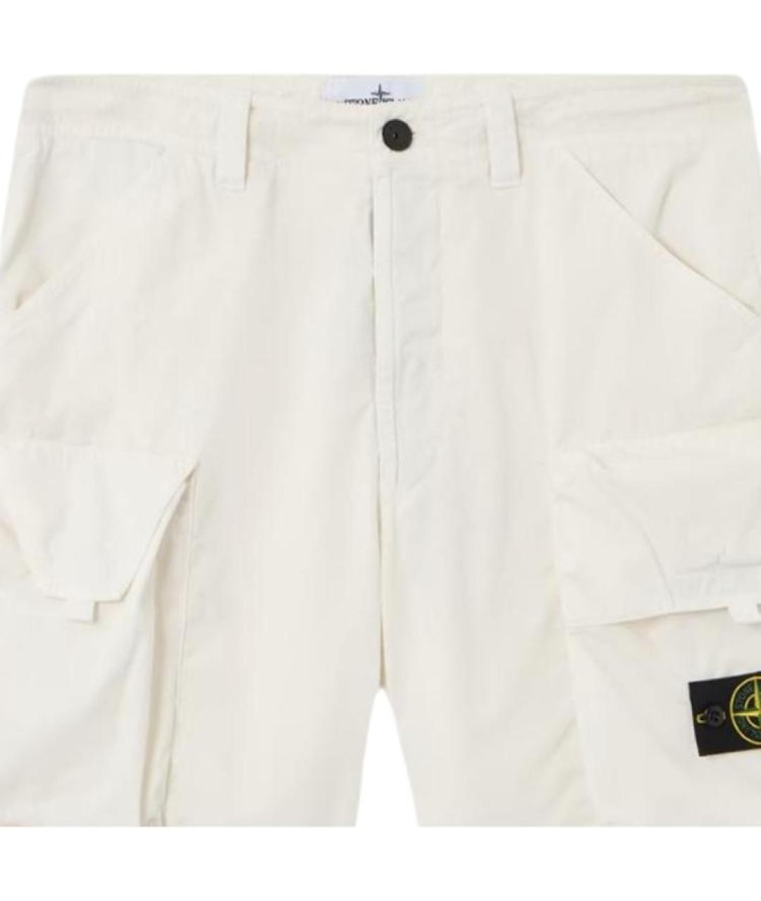 STONE ISLAND Бежевые шорты, фото 4