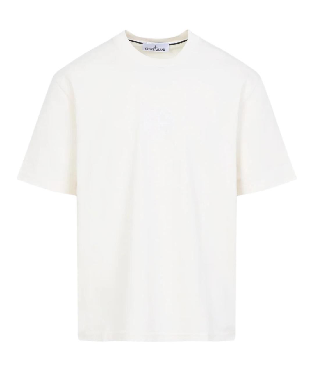 STONE ISLAND Белая футболка, фото 1