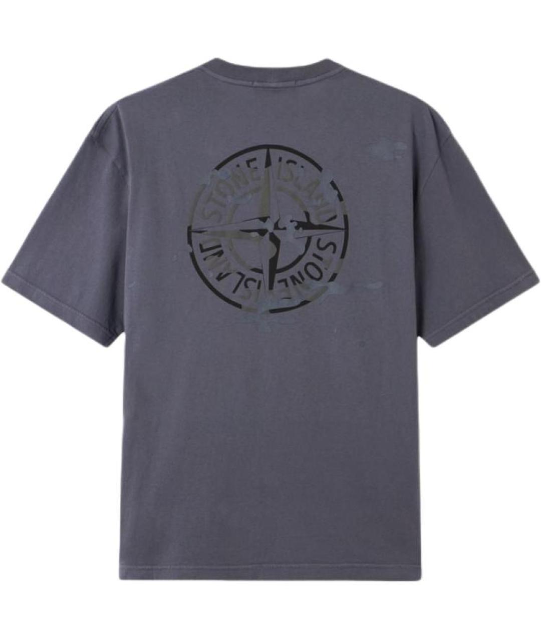 STONE ISLAND Синяя футболка, фото 2